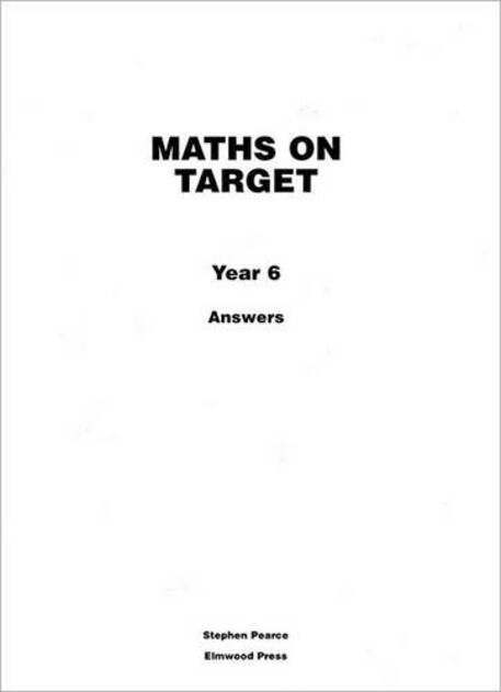 Maths on Target Year 6 Answers: (Maths on Target)