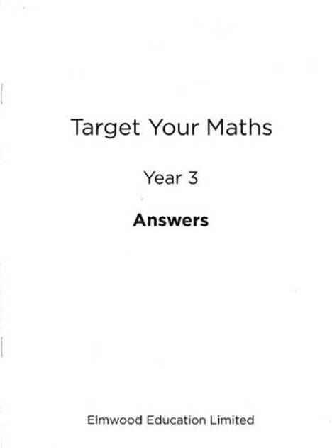 Target Your Maths Year 3 Answer Book: (Target your Maths)