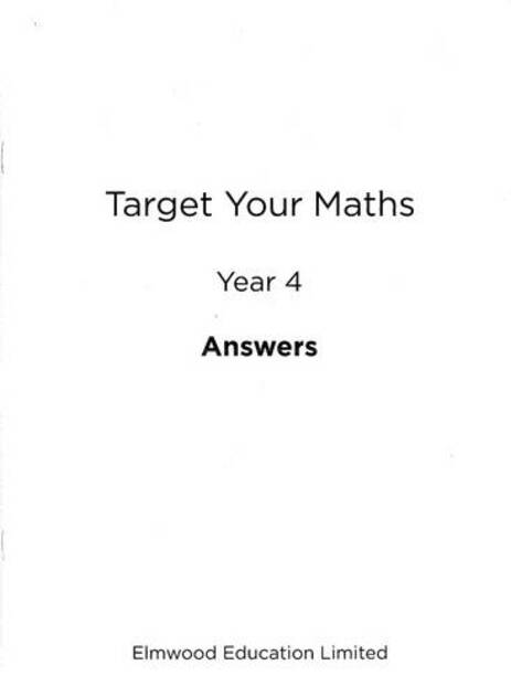Target Your Maths Year 4 Answer Book: (Target your Maths)