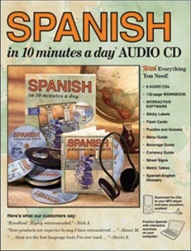 SPANISH in 10 minutes a day (R) BOOK + AUDIO