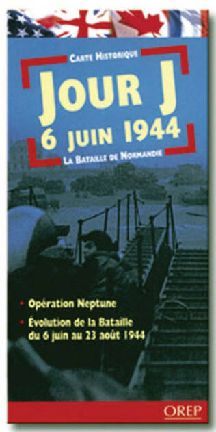 D-Day 6th June 1944 - the Battle of Normandy: (Historical Map)
