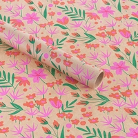 Kraft Navy Bee Print Wrapping Paper 4m