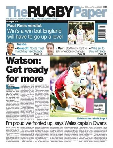 The Rugby Paper English