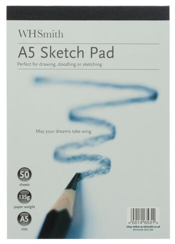 A4 Sketch Pad Bright White Paper Artist Sketching Drawing Doodling Art Craft Uk