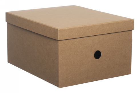 Office Storage Boxes Whsmith - whsmith simple style brown kraft large storage box