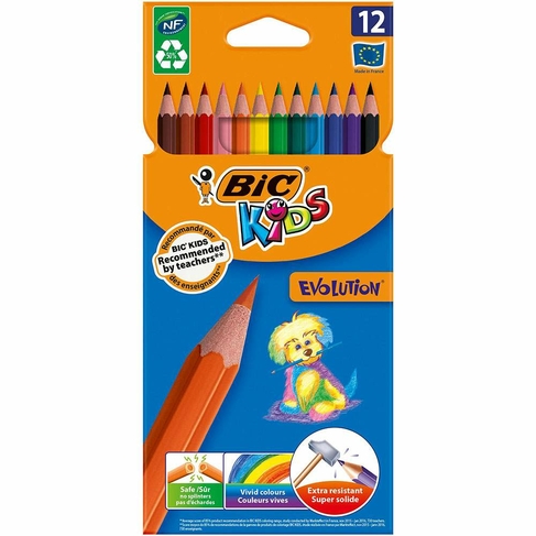 BIC Kids Colouring Pencils (Pack of 12)