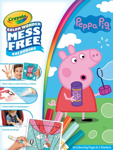 The Teachers' Lounge®  Color Wonder Mess Free Coloring Pad & Markers,  Peppa Pig, 2 Sets