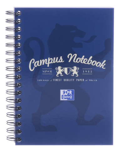 Oxford Campus Assorted Colours A6 Wide Ruled Notebook 140 Pages | WHSmith