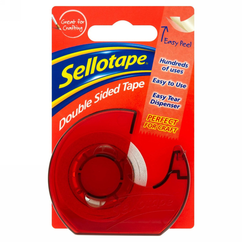 Sellotape Doubled Sided Tape Dispenser 15mm X 5 M Whsmith