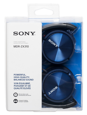 Stereo Blue Sony Headphones WHSmith | MDR-ZX310