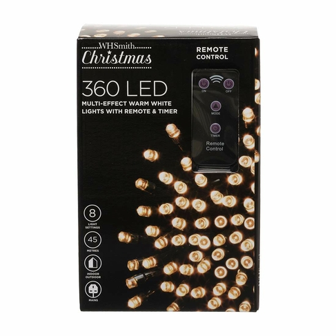 Christmas lights 500 LEDs white cold with remote control outdoors