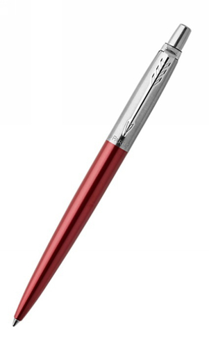Parker Jotter London Kensington Red Ballpoint Pen with Chrome Trim ...