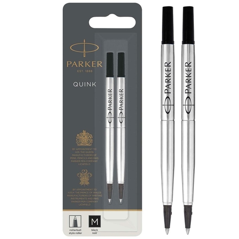 Pentel : Refill for Slim Rolling Writer Pen, Medium, Black Ink -:- Sold as  2 Packs of - 1 - / - Total of 2 Each 