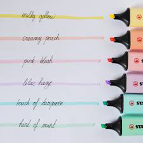 whsmith pastel highlighters