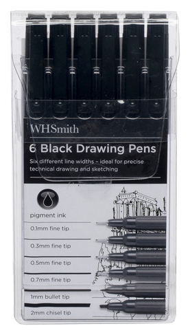 Pilot Drawing Pen - Water-Based Ink - 03 - Black | JetPens