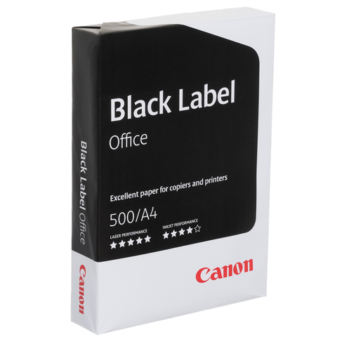 Details about   2 x Canon A4 Black Label Office 75GSM Printer Paper 164 CIE 500 Sheets 