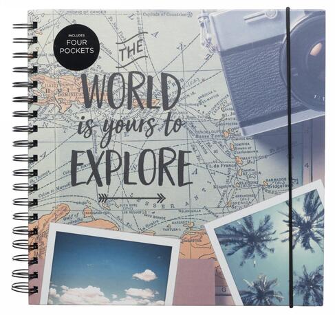 Whsmith The World Is Yours Square Travel Scrapbook Album Whsmith