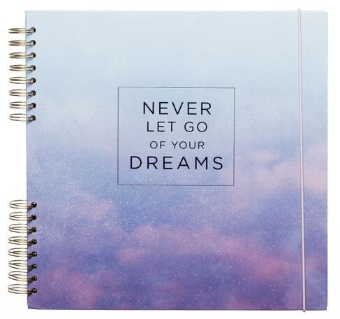 WHSmith Never Let Go Of Your Dreams Large Scrapbook Album