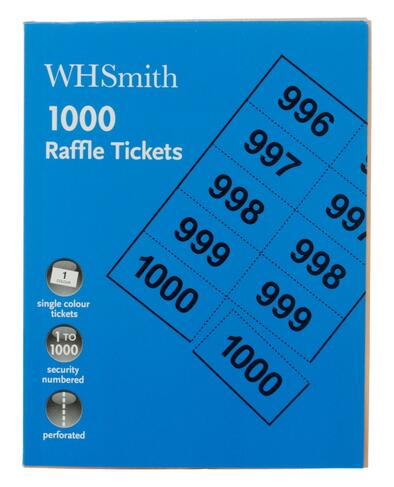 Whsmith Raffle Tickets Pack Of 1000 Whsmith