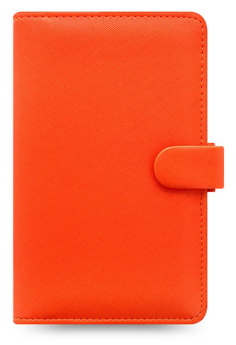 Filofax Saffiano Personal Compact Organiser Bright Orange | WHSmith