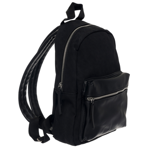 black suede mini backpack