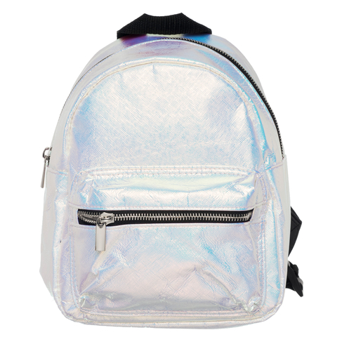 small iridescent backpack