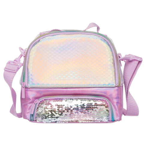 hype pink holographic lunch bag