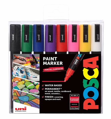 Sharpie Oil Based Paint Medium Point Markers, Assorted - 2 pack