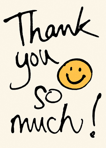 Thank You So Much Thank You Card Whsmith