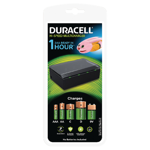 Duracell Multi Charger for AA/AAA/C/D/9v Black