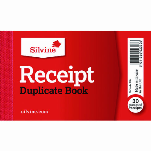 10 x Silvine 228 Small Cash Sales Receipt Duplicate Books w// Carbon Copy /& Paper