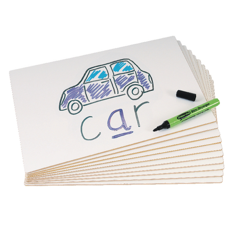 Show-me SUPERTOUGH Drywipe Lapboards MDF Pack of 10