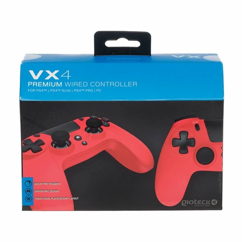 Gioteck Vx 4 Wired Controller Red Whsmith