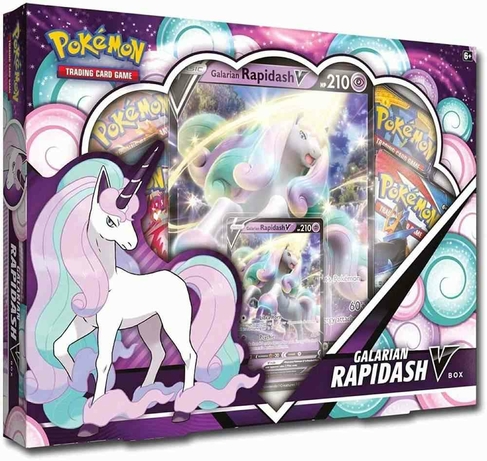 Pokemon Trading Card Game Galarian Rapidash V Box Whsmith