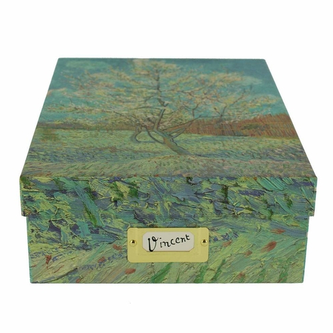 Van Gogh A4 Storage Box Whsmith, Decorative Cardboard Storage Boxes Uk