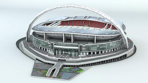 Wembley 3D Replica 89 Piece Stadium Puzzle Official Merchandise NEW UK 