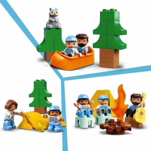 lego duplo town family camping van adventure