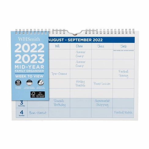 2022 2023 Mid Year Calendar Love Wall Calendar Heart Calendar 2022