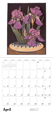 Rice Calendar 2022 Pomegranate Arts & Crafts Block Prints Of William S. Rice 2022 Wall Calendar  | Whsmith
