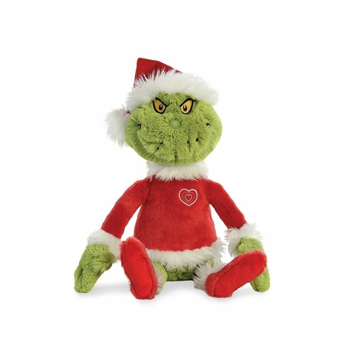 dr seuss the grinch santa soft toy