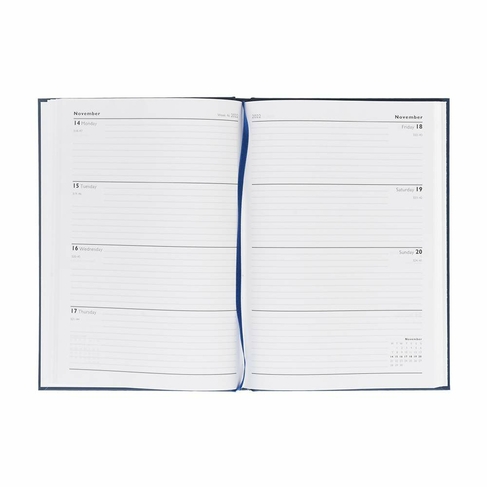 WHSmith A5 Day To Page With Split Page Weekends 2021 Rainbow Magnetic Diary 