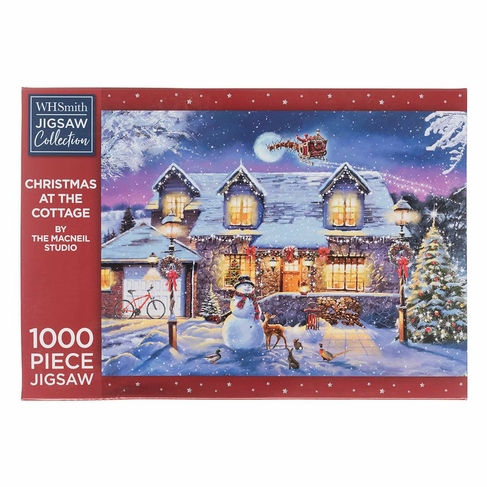 Jigsaw WHSmith Snow In The Village 1000 Piece Jigsaw Puzzle 5013872115074 