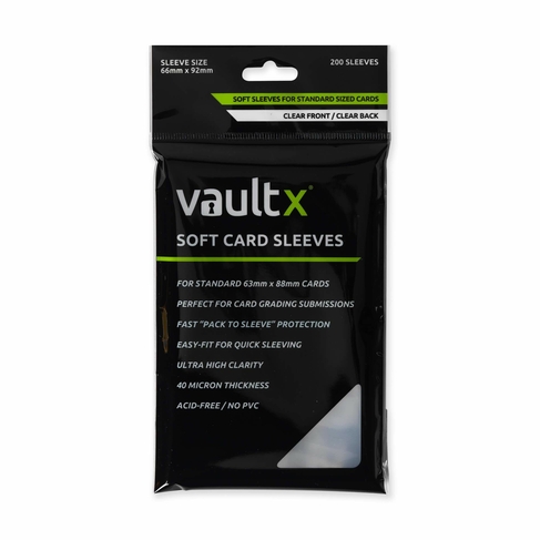 Vault X High Clarity Soft Trading Card Sleeves Pack of 200