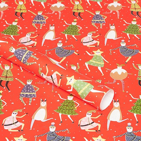  CENTRAL 23 Red Wrapping Paper - Mushroom Wrapping Paper - Red  Yellow - Vibrant - 6 Sheets Gift Wrap - For Birthday Christmas Holiday -  Comes With Stickers : Health & Household