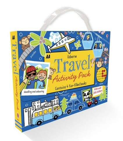  Kids Travel Activity Kit- Airplane Activities for Kids Ages 4-8  Car Activities for Kids Ages 4-8 All Inclusive Set with Cute refillable Bag  for Road Trip (Blue) : Toys & Games