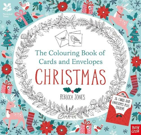 national trust the colouring book of cards and envelopes  christmas  colouring books of cards and envelopesrebecca jones  whsmith