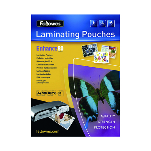 Buy Fellowes Self-Adhesive Business Card Size Laminating Pouches
