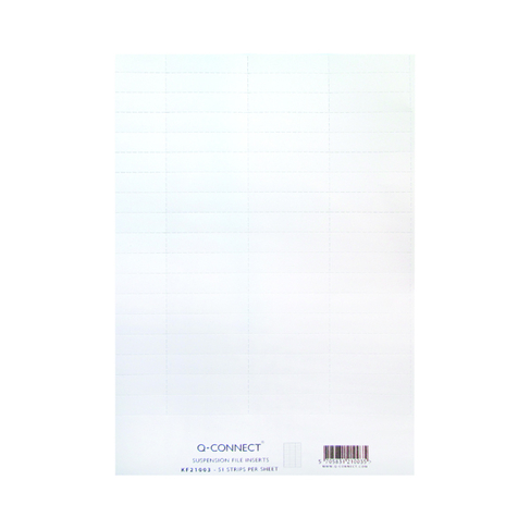 Q-Connect Suspension File Insert White (50 Pack) KF21003 | WHSmith