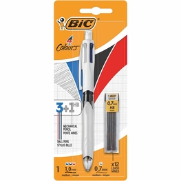 Bic BiC 4-Colours Multifunction Pen and Mechanical Pencil Plus Leads | Pens > Ballpoint > Ballpoint