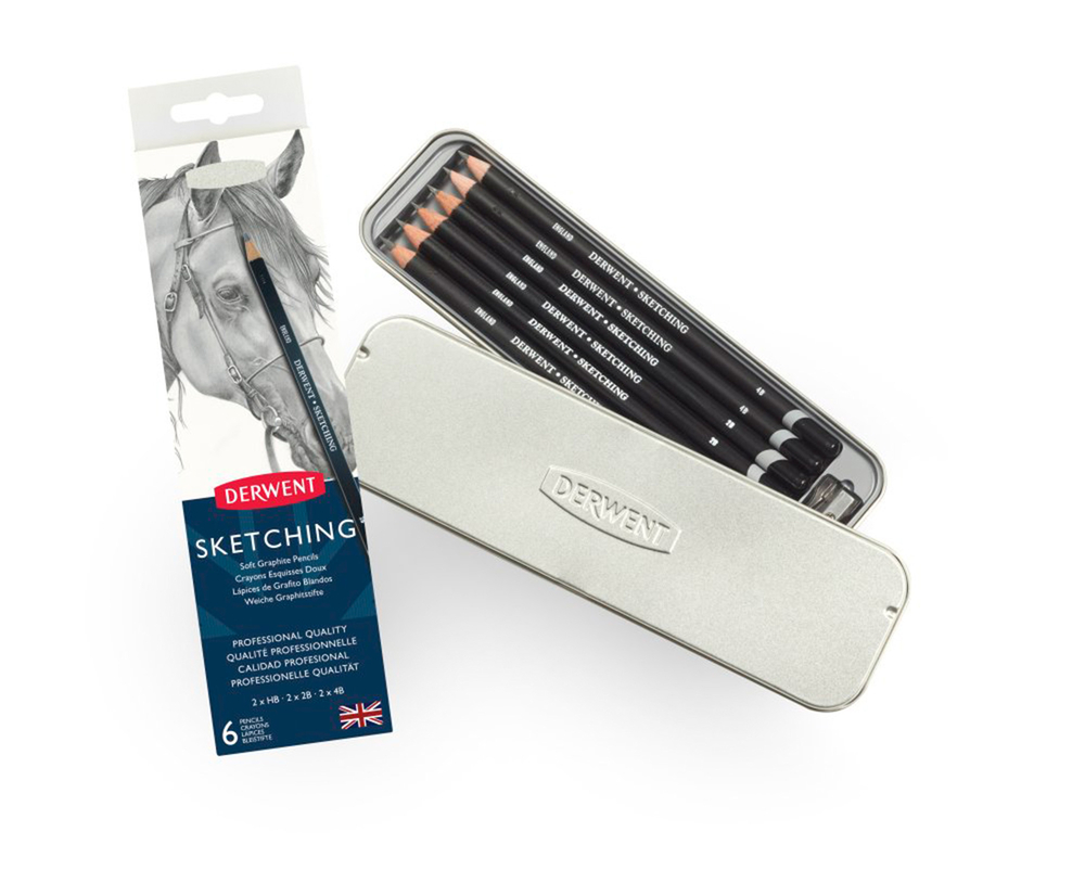 Derwent Professional Sketching Graphite Pencils (Pack of 6)